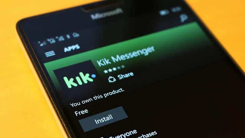 Kik track tool for mobile phone